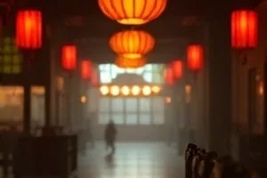 旧城区钟楼仰拍，塔身斑驳的墙面与飞鸟